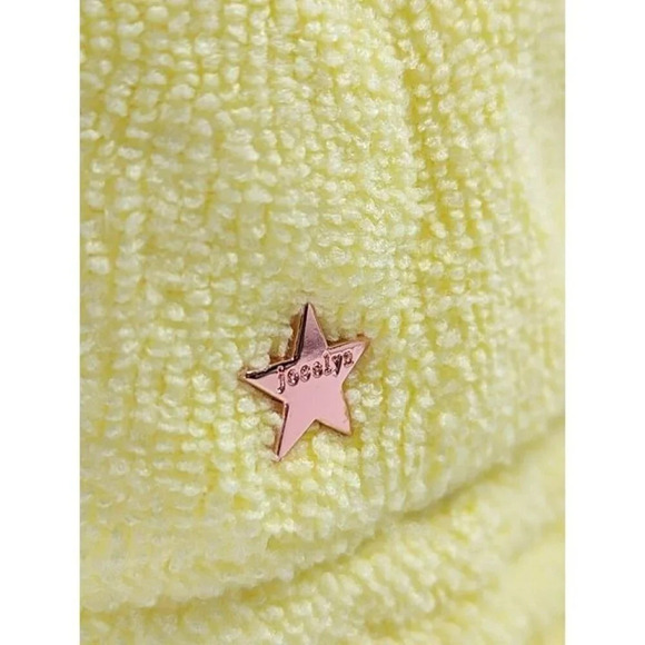 Jocelyn Women\'s Reversible Star Terry Bucket Hat Light Yellow O/S (MSRP $65) main image 5